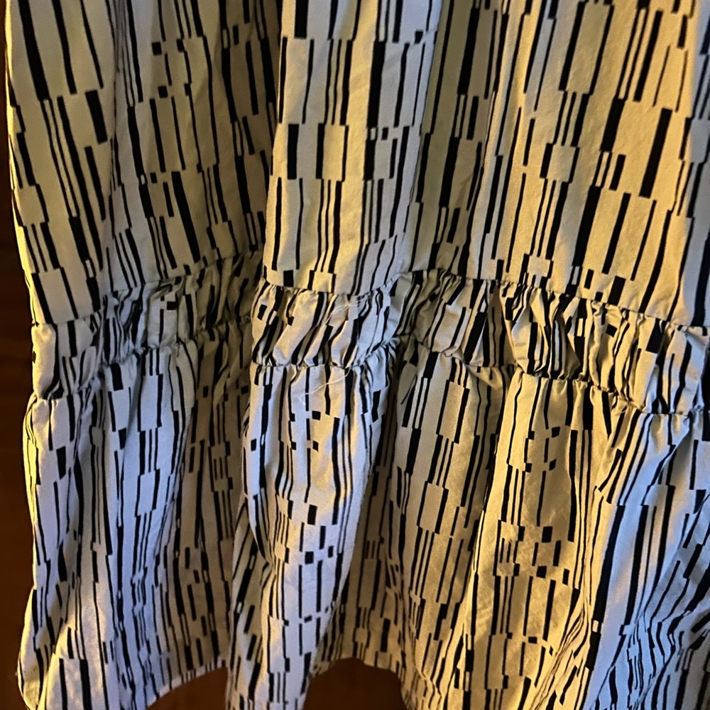 Anthropologie Navy and Cream Bubble Maxi Dress - Picture 5 of 9